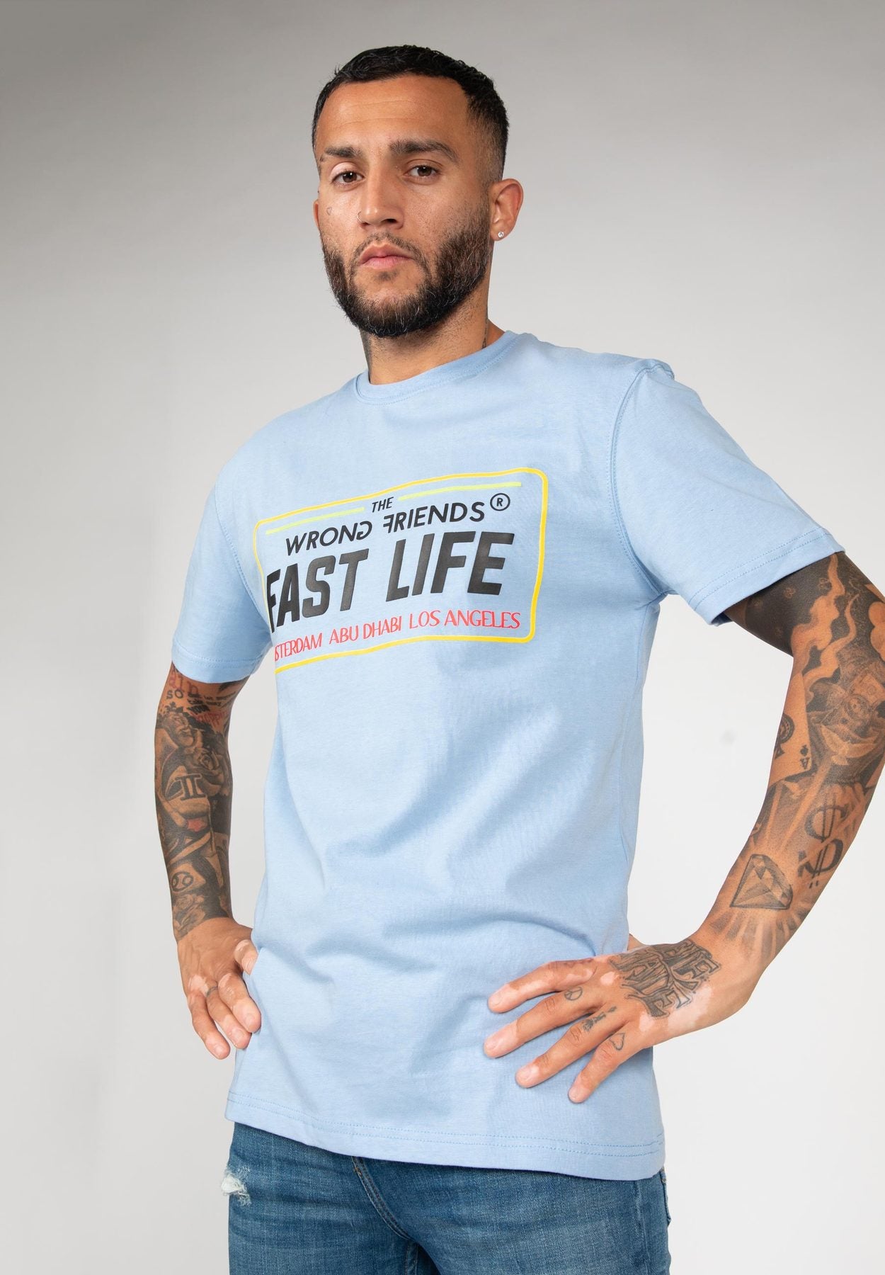 Fast Life T-shirt Blue