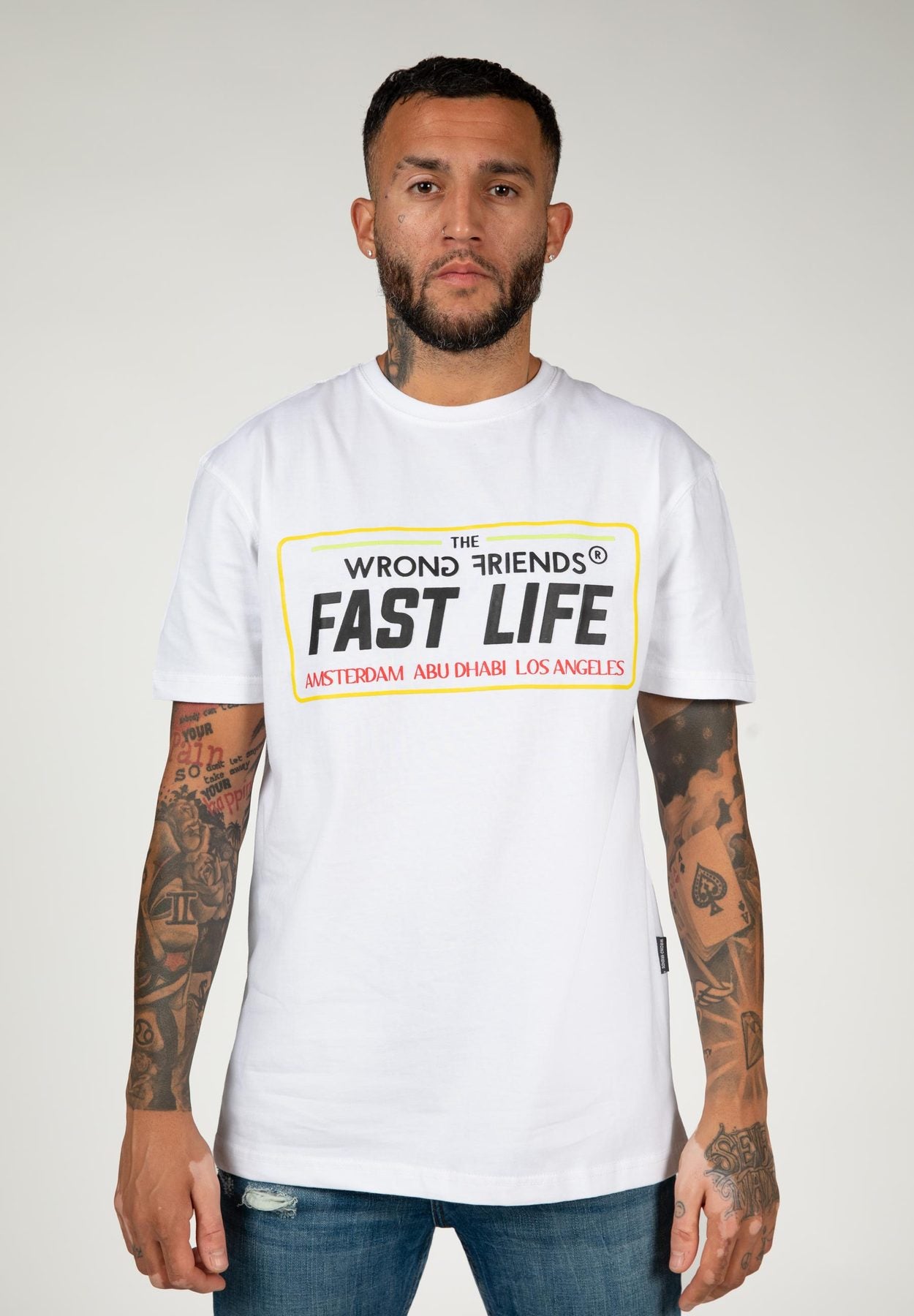 Fast life t-shirt white