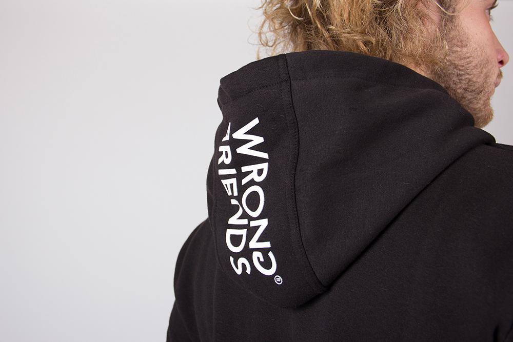 MOSCOW HOODIE BLACK/WHITE
